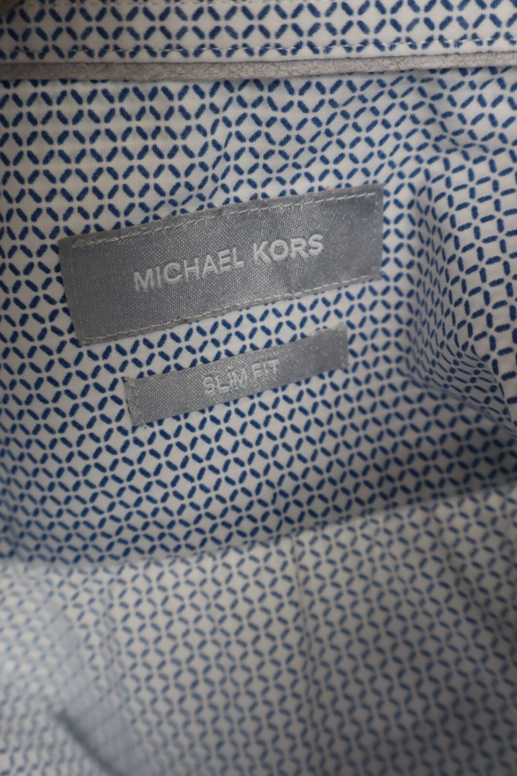 MICHAEL KORS CAMICIA UOMO TG. 44 / 17.50 MAN CASUAL SHIRT VINTAGE SHIRT COTONE