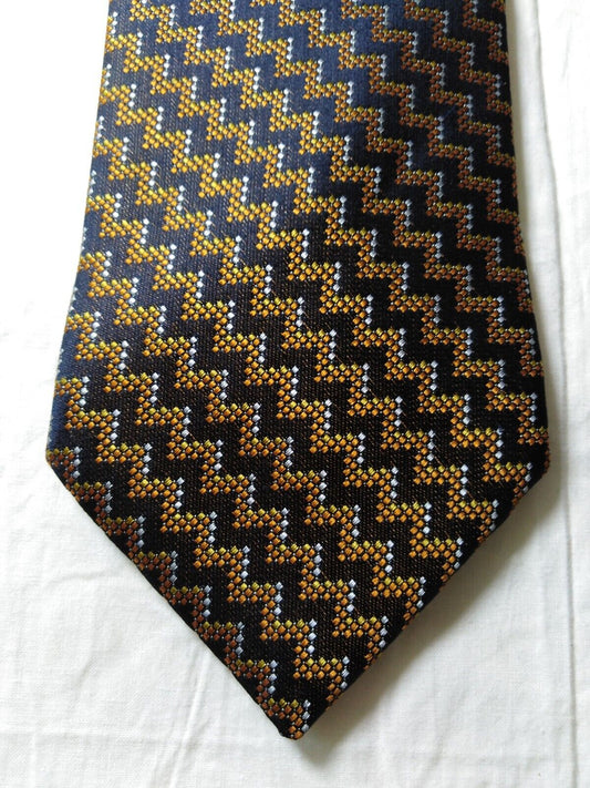 SINI COLLECTION 100%  SILK TIE SETA CRAVATTA SELF TIPPED NECKTIE MADE ITALY