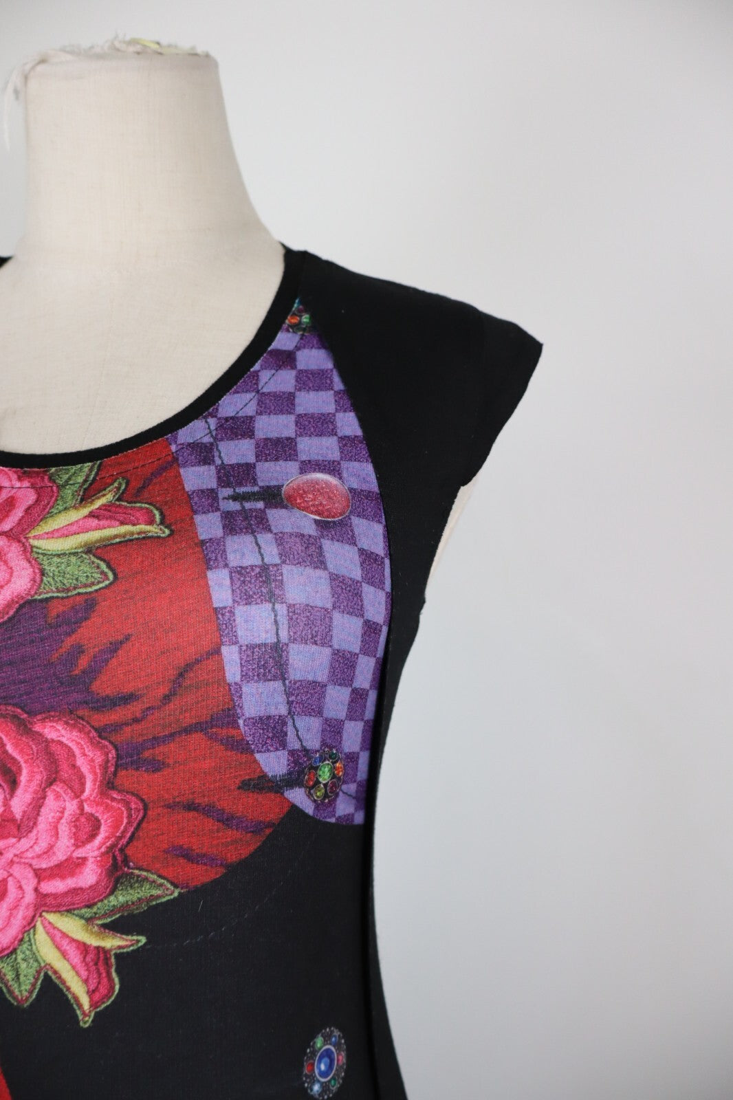 DESIGUAL VESTITO ABITO DONNA TG. XS WOMAN CASUAL VINTAGE DRESS