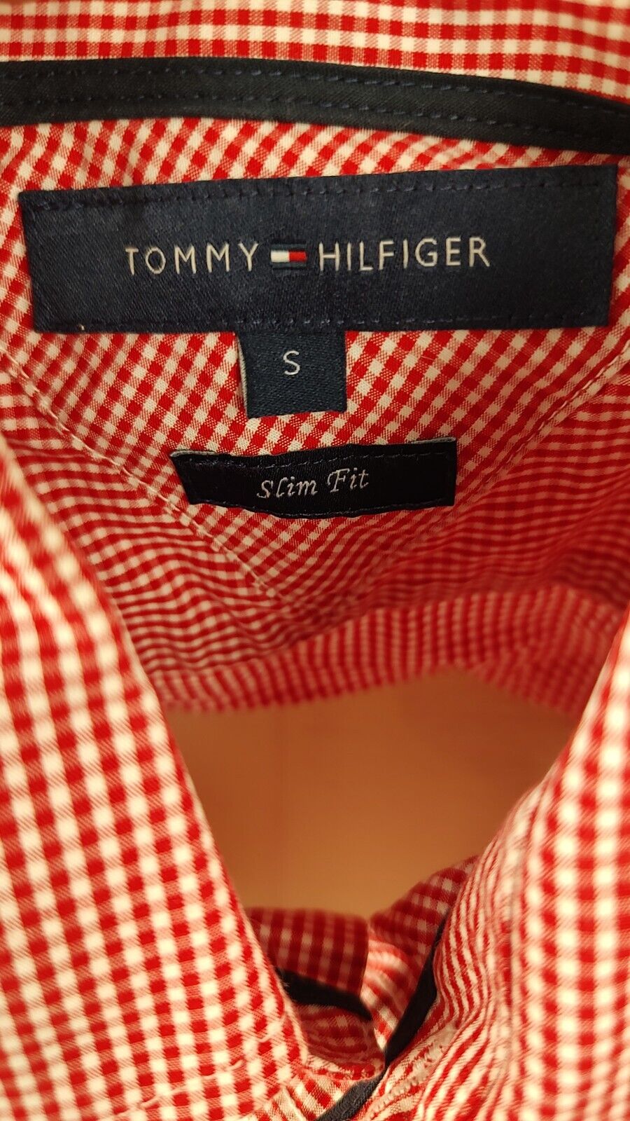 TOMMY HILFIGER CAMICIA UOMO COTONE TG. S MAN CASUAL VINTAGE SHIRT