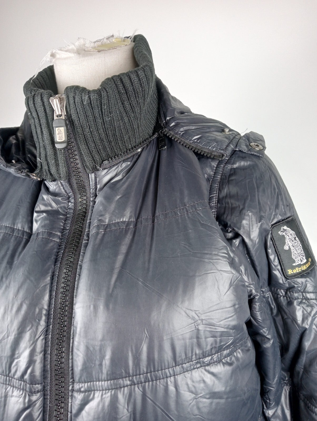 REFRIGUE GIUBBINO PIUMINO DONNA Tg. M WOMEN CASUAL JACKET VINTAGE