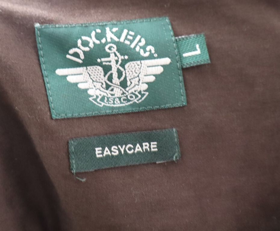 DOCKERS CAMICIA UOMO TG. L MAN CASUAL VINTAGE SHIRT COTONE COTTON