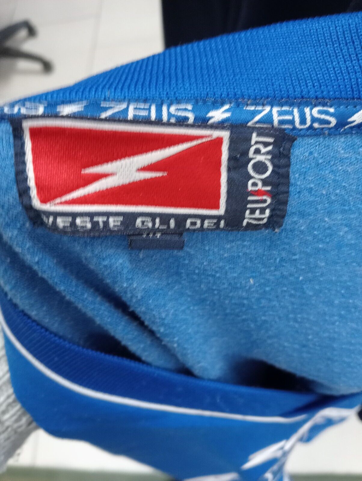 ZEUS PAGANESE FELPA SPORT CALCIO UOMO MAGLIA SOCCER Tg XL VINTAGE JACKET