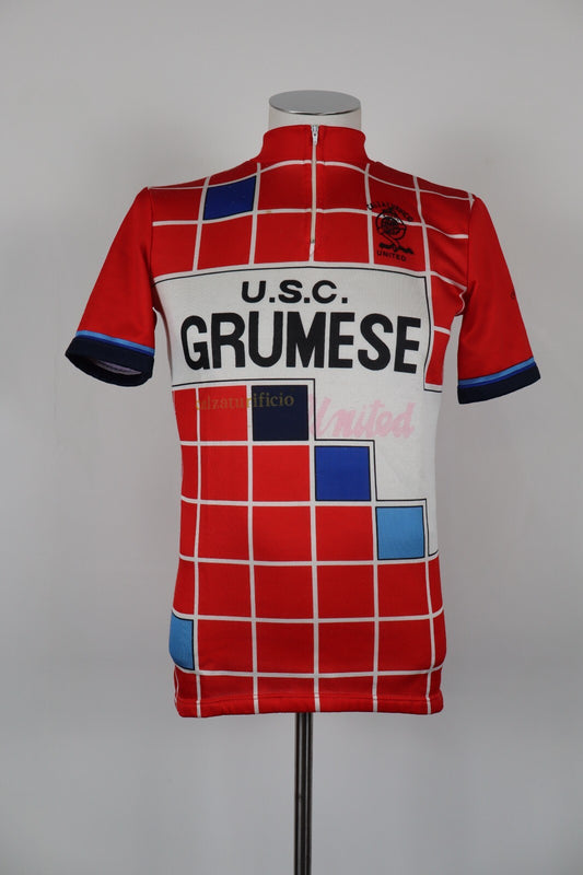 USC GRUMESE MAGLIA CICLISMO UOMO TG 3 MAN SHIRT BIKE SPORT VINTAGE