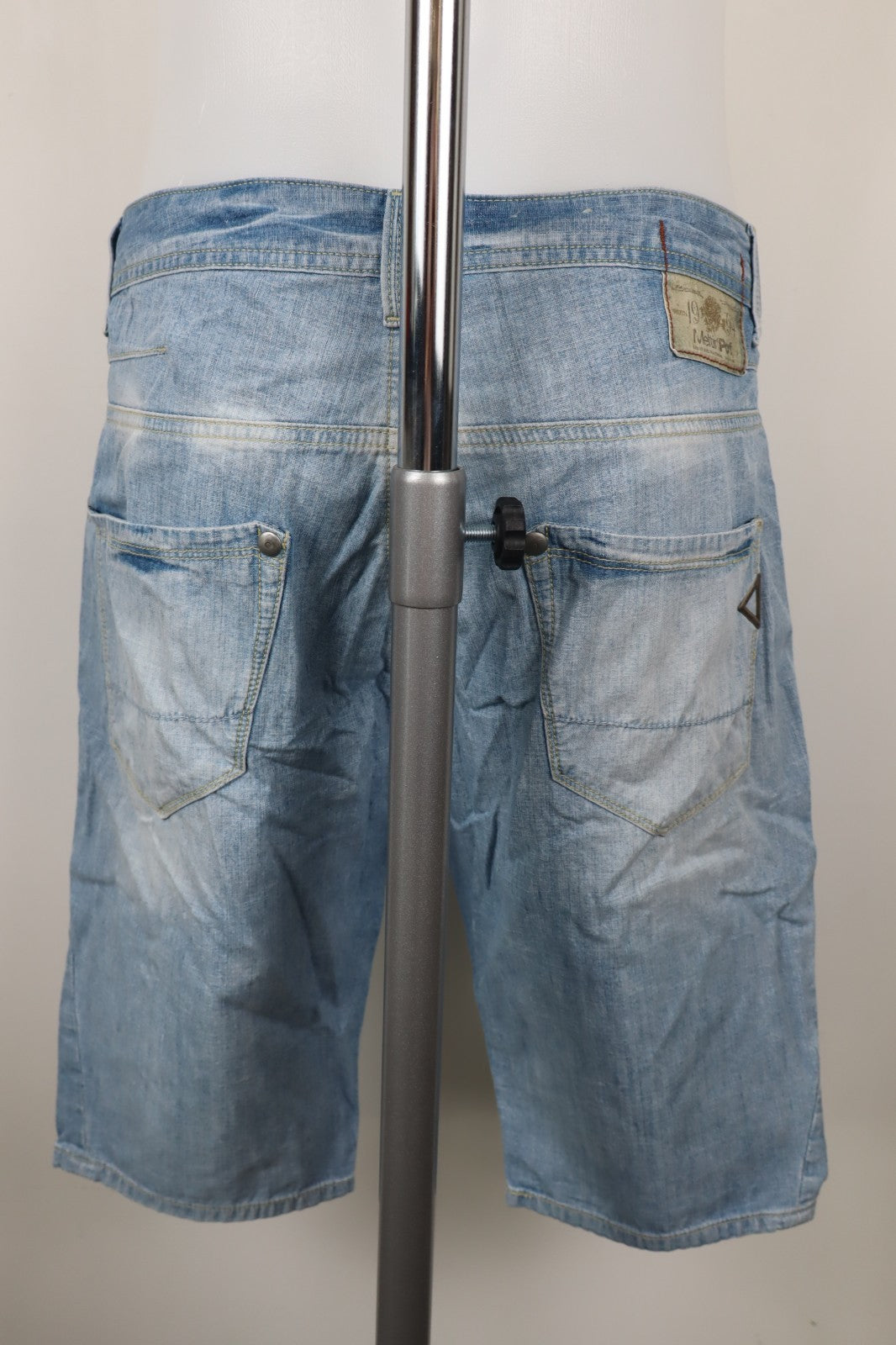 MELTIN' POT BERMUDA PANTALONE SHORTS UOMO TG 30 MAN VINTAGE CASUAL PANTS DENIM