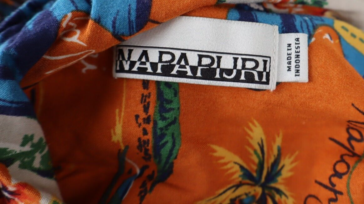 NAPAPIJRI CAMICIA SHIRT UOMO Tg S MAN VINTAGE CASUAL FANTASIA FANTASY