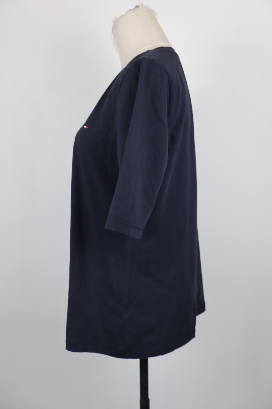 TOMMY HILFIGER MAGLIA MEZZE MANICHE DONNA M WOMAN CASUAL VINTAGE T-SHIRT COTONE