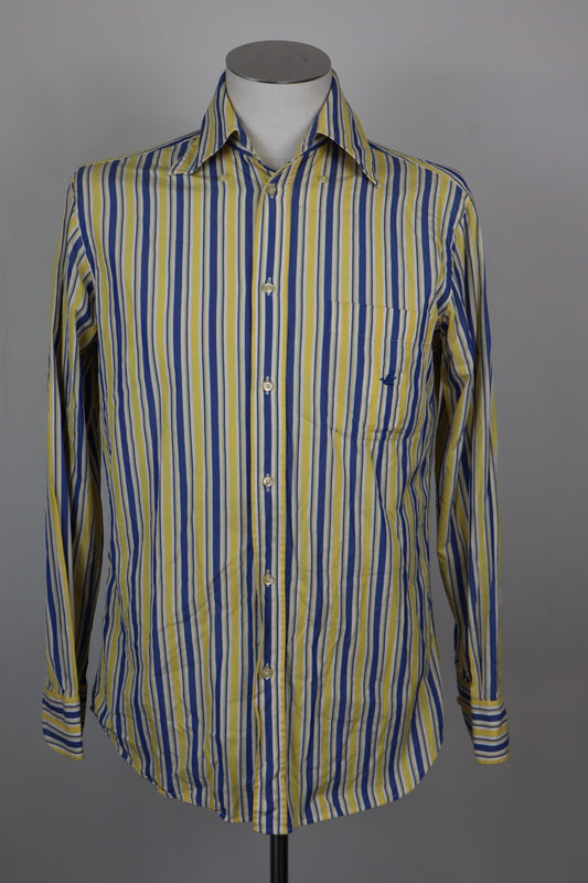 BROOKSFIELD CAMICIA UOMO TG. 39 MAN CASUAL VINTAGE SHIRT COTONE COTTON LOGO