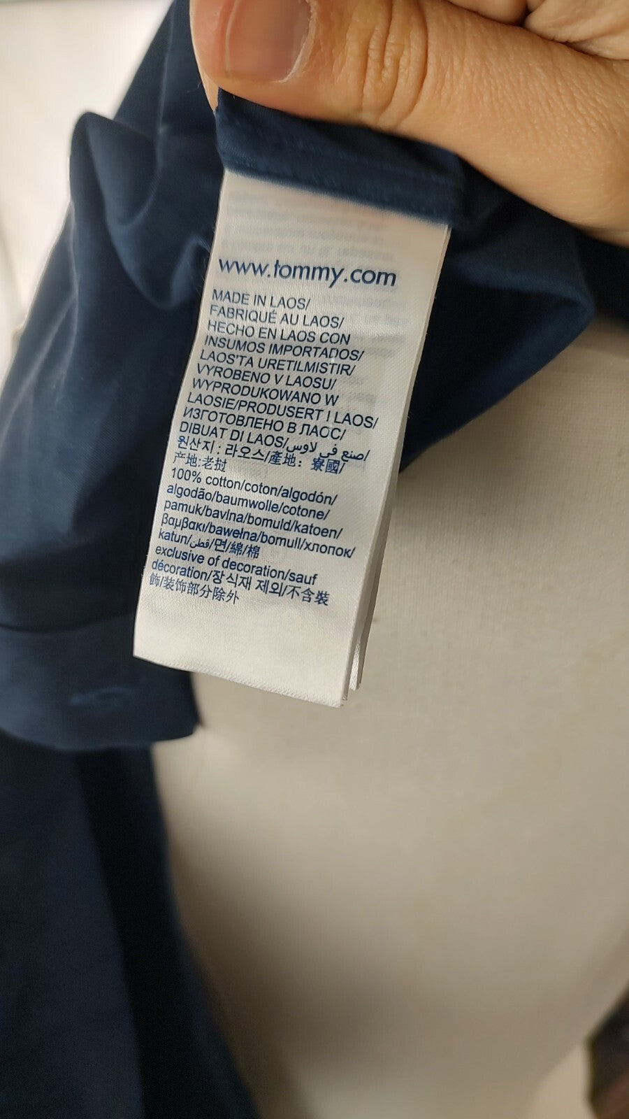 TOMMY HILFIGER JEANS CAMICIA UOMO TG. 37/ 14.5 MAN CASUAL VINTAGE SHIRT ITALY