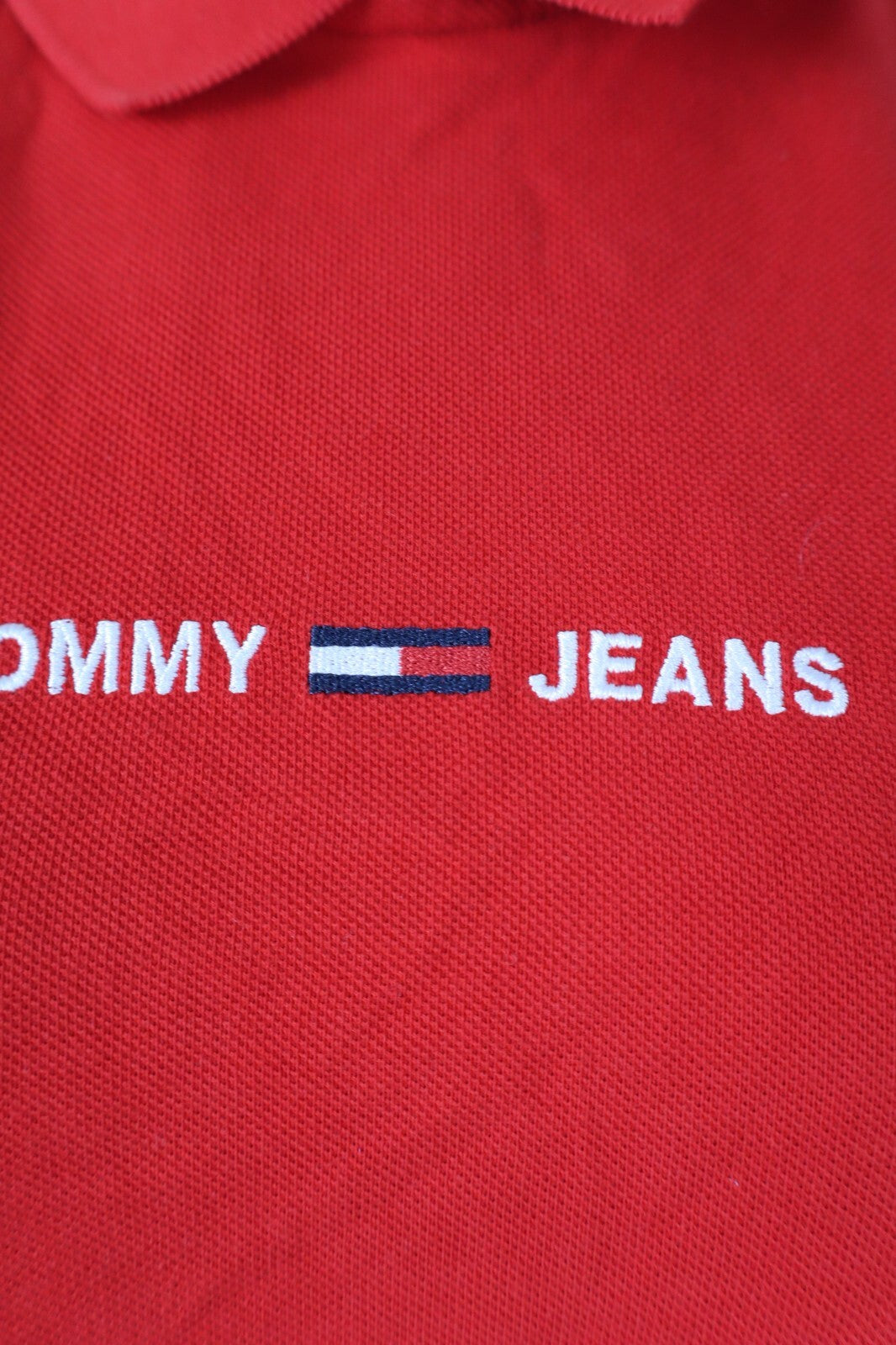 TOMMY HILFIGER JEANS POLO MAGLIA T-SHIRT DONNA COTONE TG S WOMAN CASUAL VINTAGE