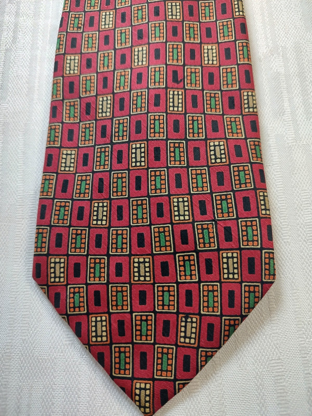 GUY LAROCHE 100% SILK TIE SETA CRAVATTA NECKTIE MADE IN ITALIA CLASSIC