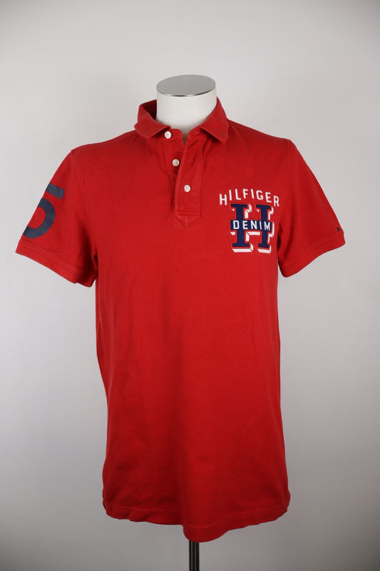 TOMMY HILFIGER DENIM POLO MAGLIA UOMO COTONE L MAN COTTON SHIRT CASUAL VINTAGE