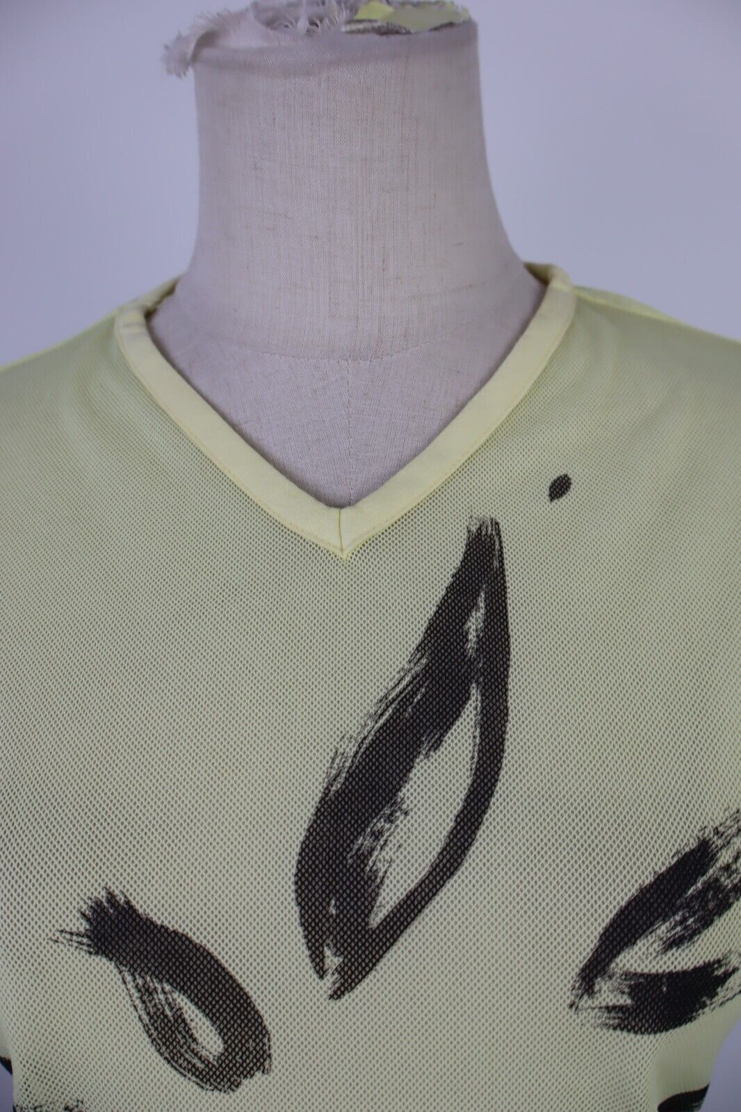 MAGLIA CROP TOP DONNA M WOMAN T-SHIRT GRUNGE A RETE CHIC VINTAGE Y2K 2000'S