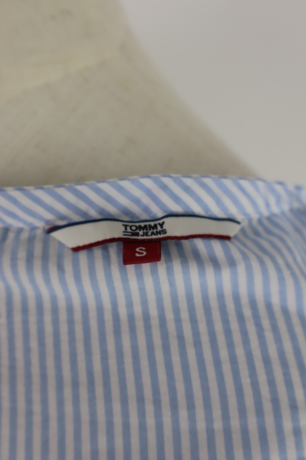 TOMMY JEANS VESTITO DONNA TG. S WOMAN CASUAL VINTAGE DRESS COTONE