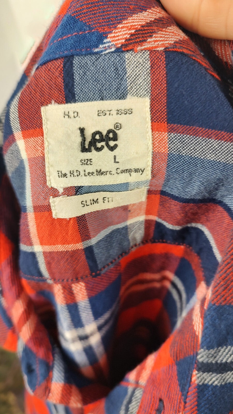 LEE CAMICIA UOMO COTONE TG. L MAN CASUAL VINTAGE SHIRT