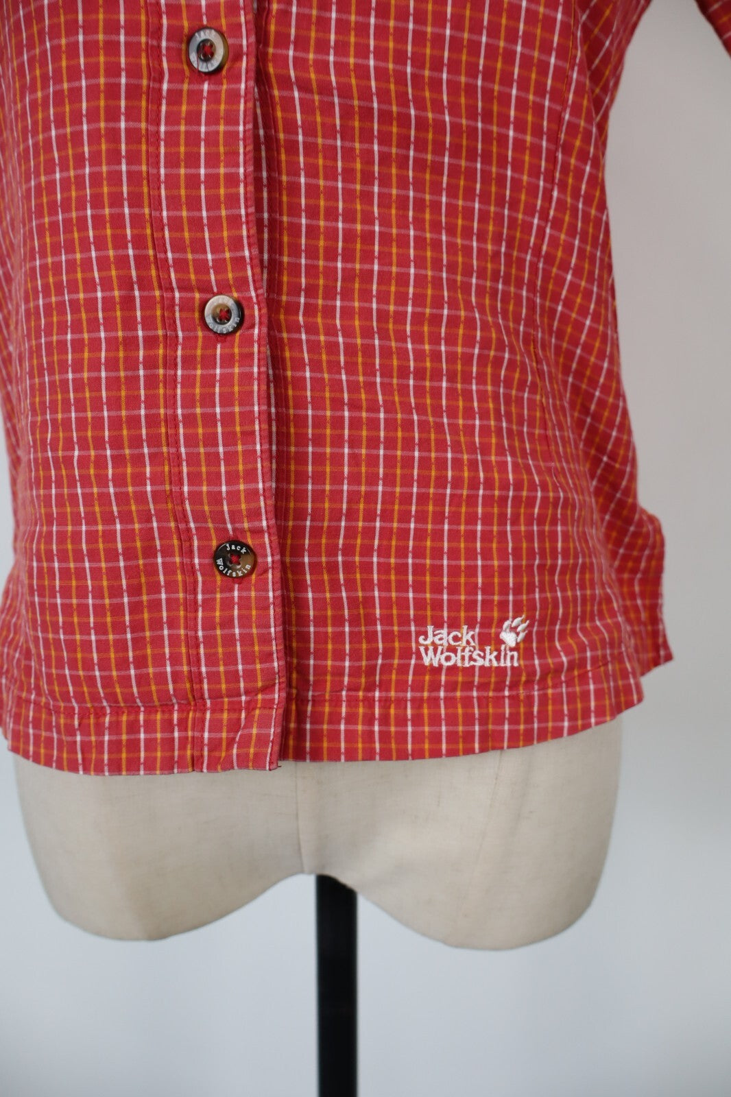 JACK WOLFSKIN CAMICIA DONNA TG. XS WOMAN SHIRT CASUAL VINTAGE COTONE
