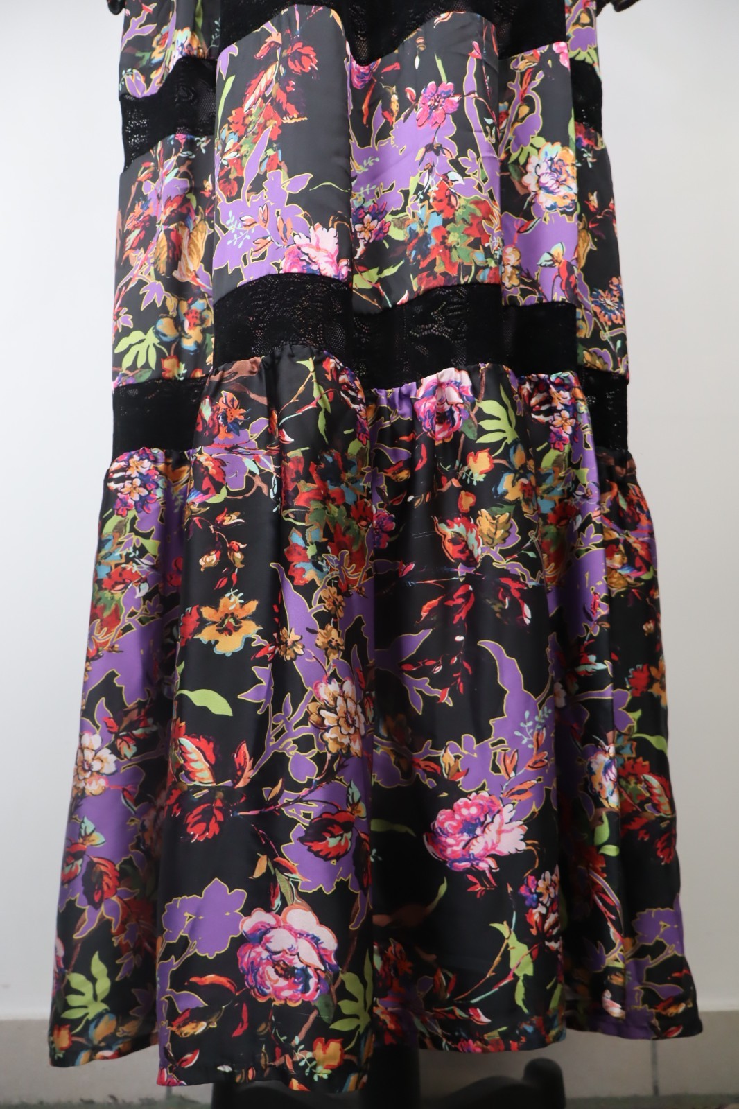 LIU JO VESTITO LUGO DONNA TG 48 WOMAN CASUAL VINTAGE DRESS ABITO MANICA LUNGA
