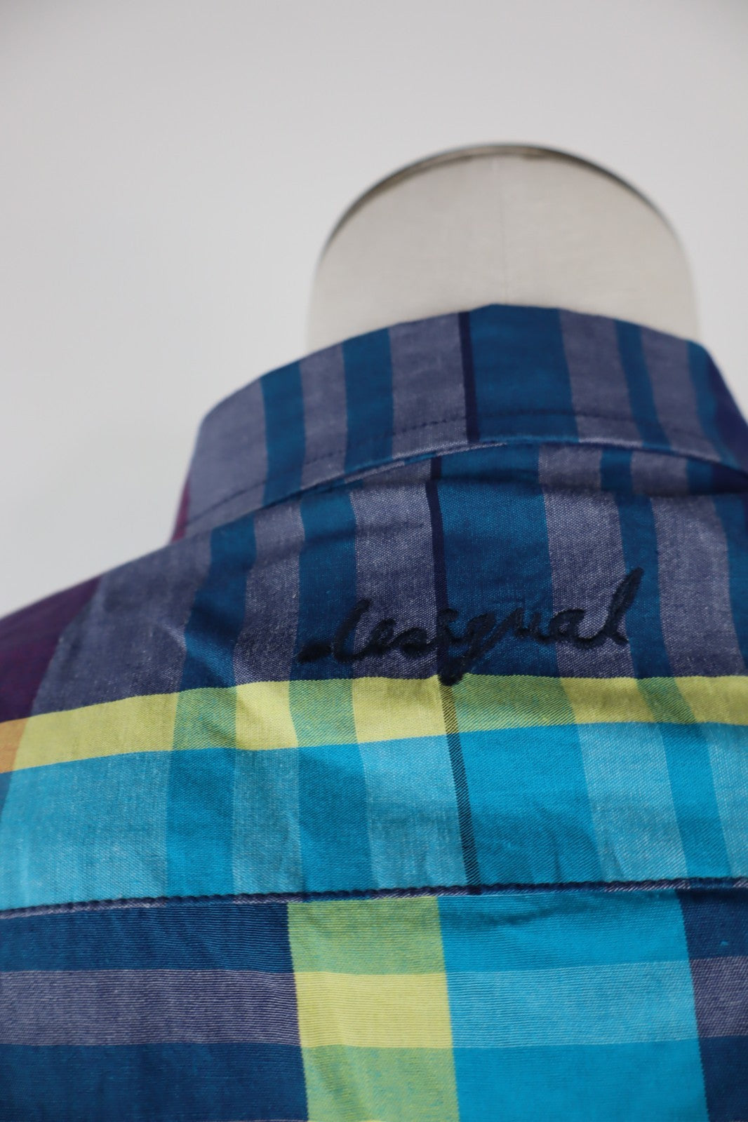 DESIGUAL CAMICIA UOMO TG. XL  MAN CASUAL VINTAGE SHIRT MAN COTONE COTTON LOGO