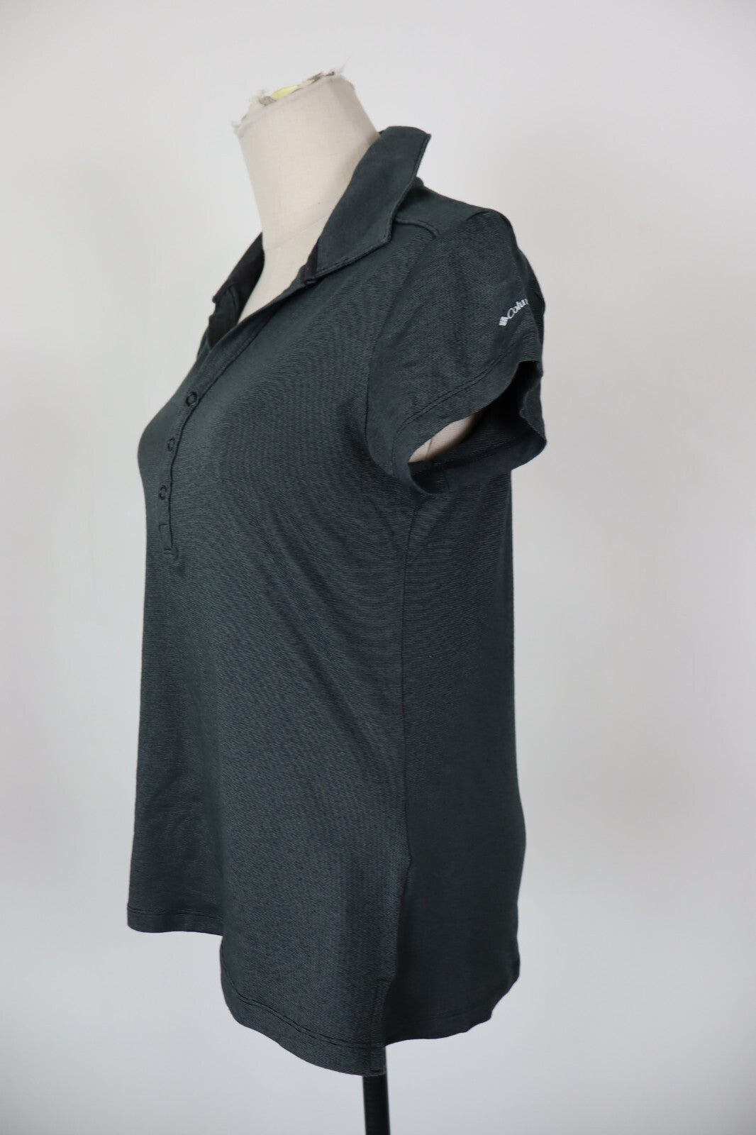 COLUMBIA POLO MAGLIA DONNA COTONE TG. M WOMAN COTTON SHIRT CASUAL VINTAGE