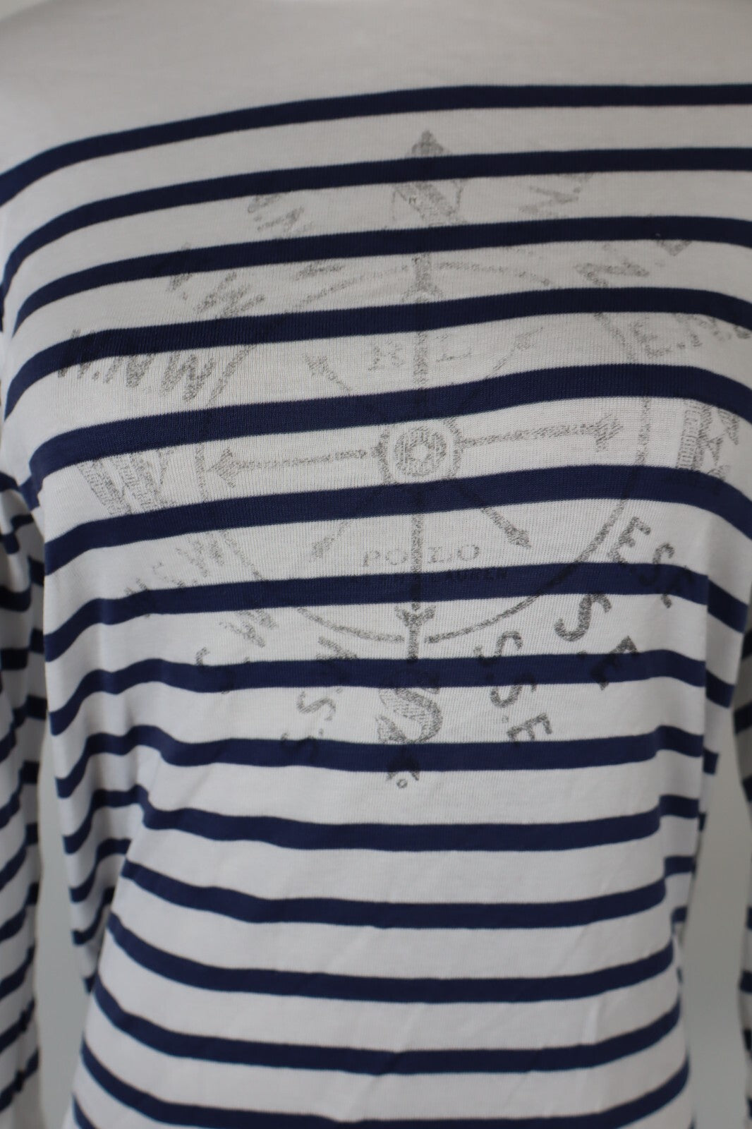 RALPH LAUREN SPORT MAGLIA COTONE DONNA TG. M WOMAN CASUAL VINTAGE T-SHIRT