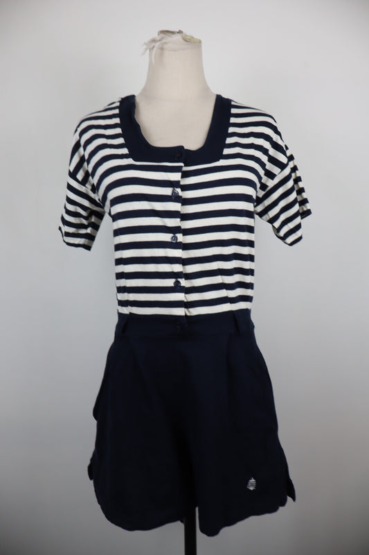 MARINA YACHTING VESTITO ABITO A PANTALONCINO DONNA M WOMAN CASUAL VINTAGE DRESS