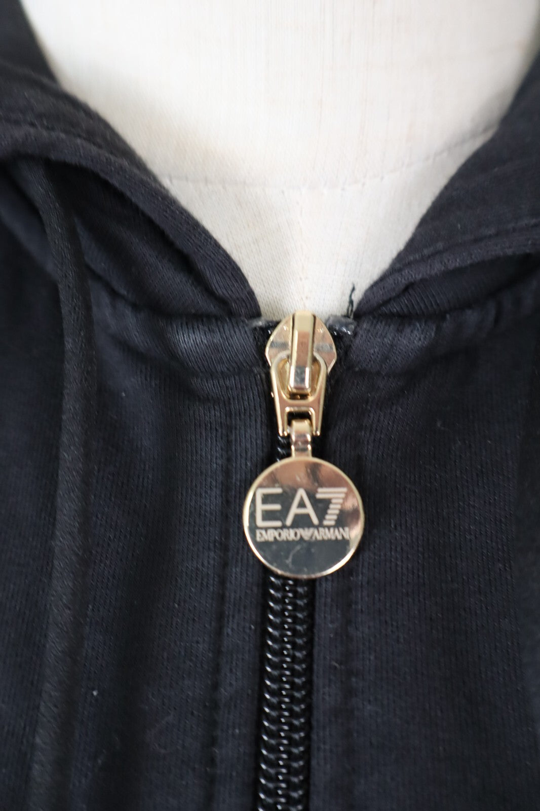 EA7 EMPORIO ARMANI FELPA CON ZIP COTONE DONNA XS WOMEN CASUAL SWEATSHIRT VINTAGE