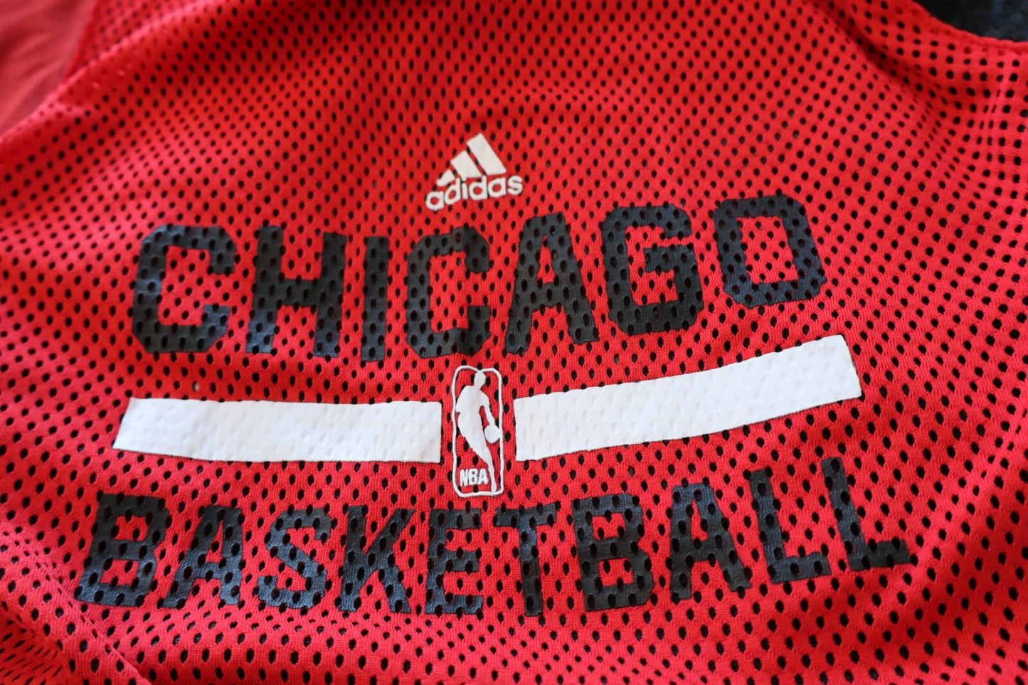 ADIDAS NBA CANOTTA BASKET CHICAGO BULLS T-SHIRT UOMO XS SPORT DOUBLE FACE