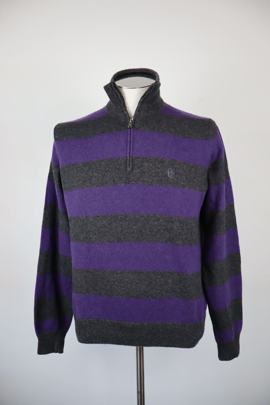 CONTE OF FLORENCE MAGLIONE UOMO Tg. L MAN SWEATER CASUAL VINTAGE LANA WOOL