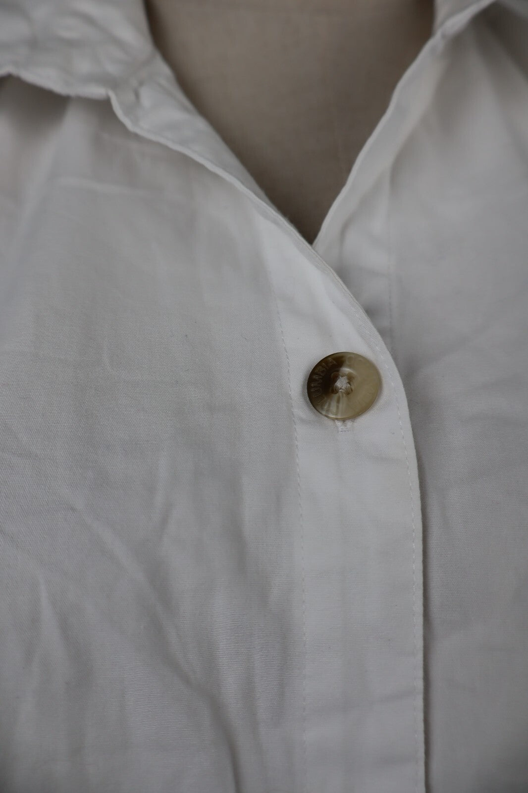 COLUMBIA CAMICIA COTONE DONNA TG. XL WOMAN SHIRT COTTON CASUAL VINTAGE BIANCO