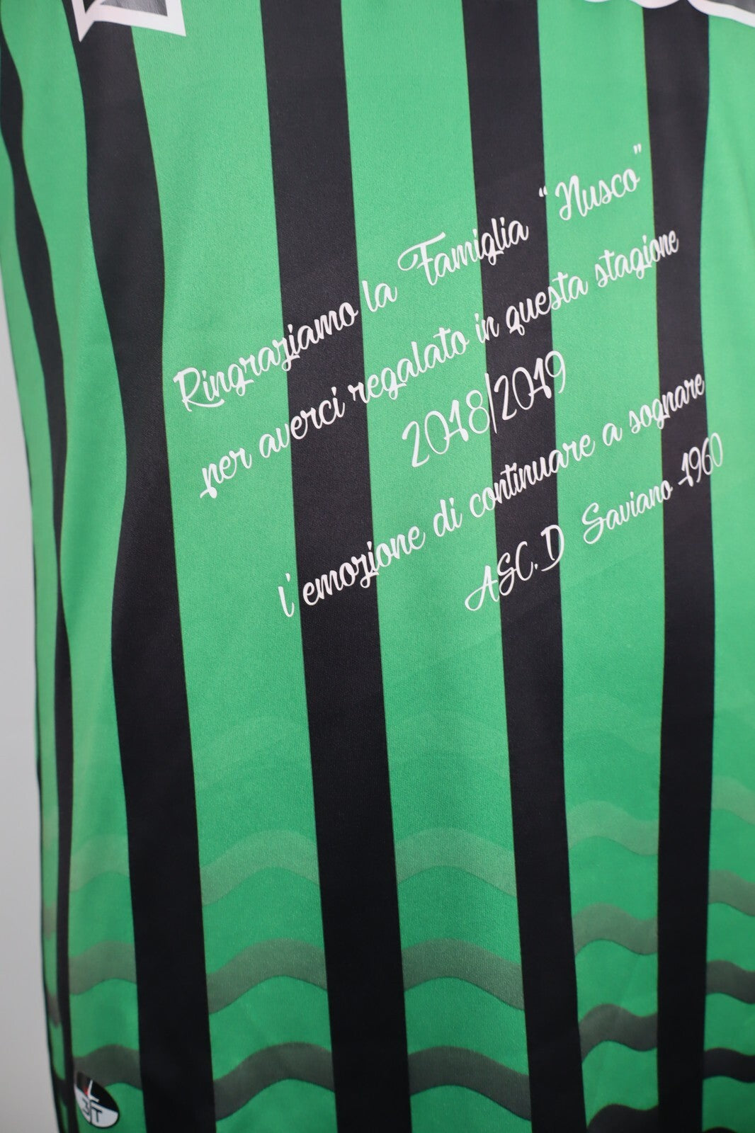 ET AC SAVIANO MAGLIA CALCIO UOMO Tg L SOCCER JERSEY VINTAGE SHIRT SPORT