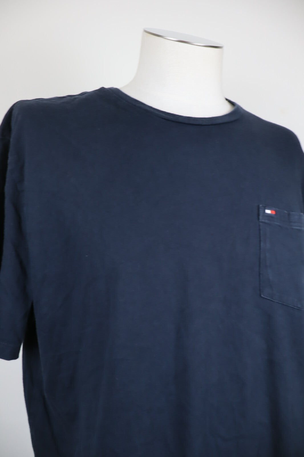 TOMMY HILFIGER MAGLIA UOMO TG XL MAN T-SHIRT CASUAL VINTAGE COTONE COTTON BLU