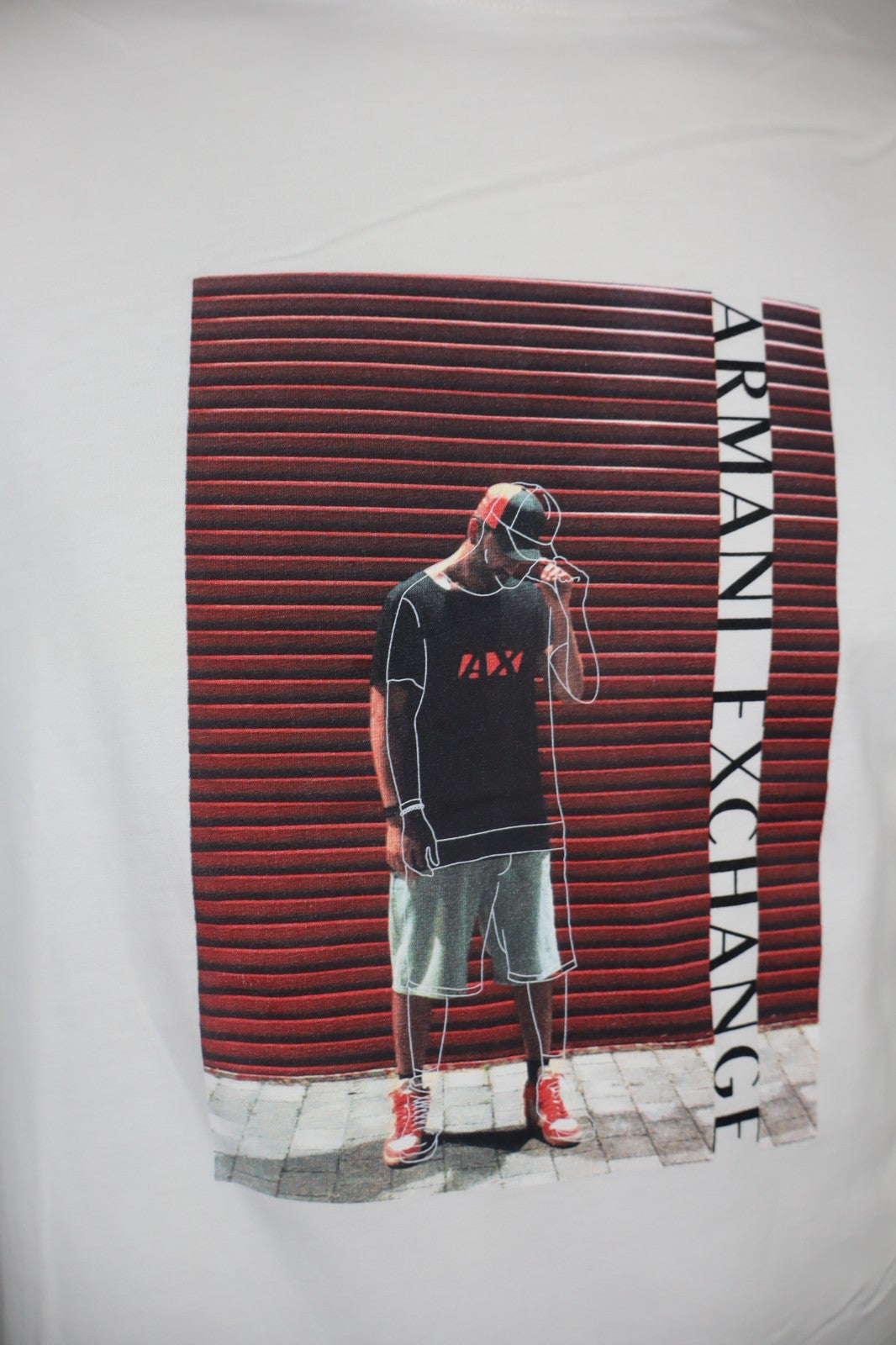 AX ARMANI EXCHANGE MAGLIA UOMO COTONE TG M MAN COTTON T-SHIRT CASUAL VINTAGE