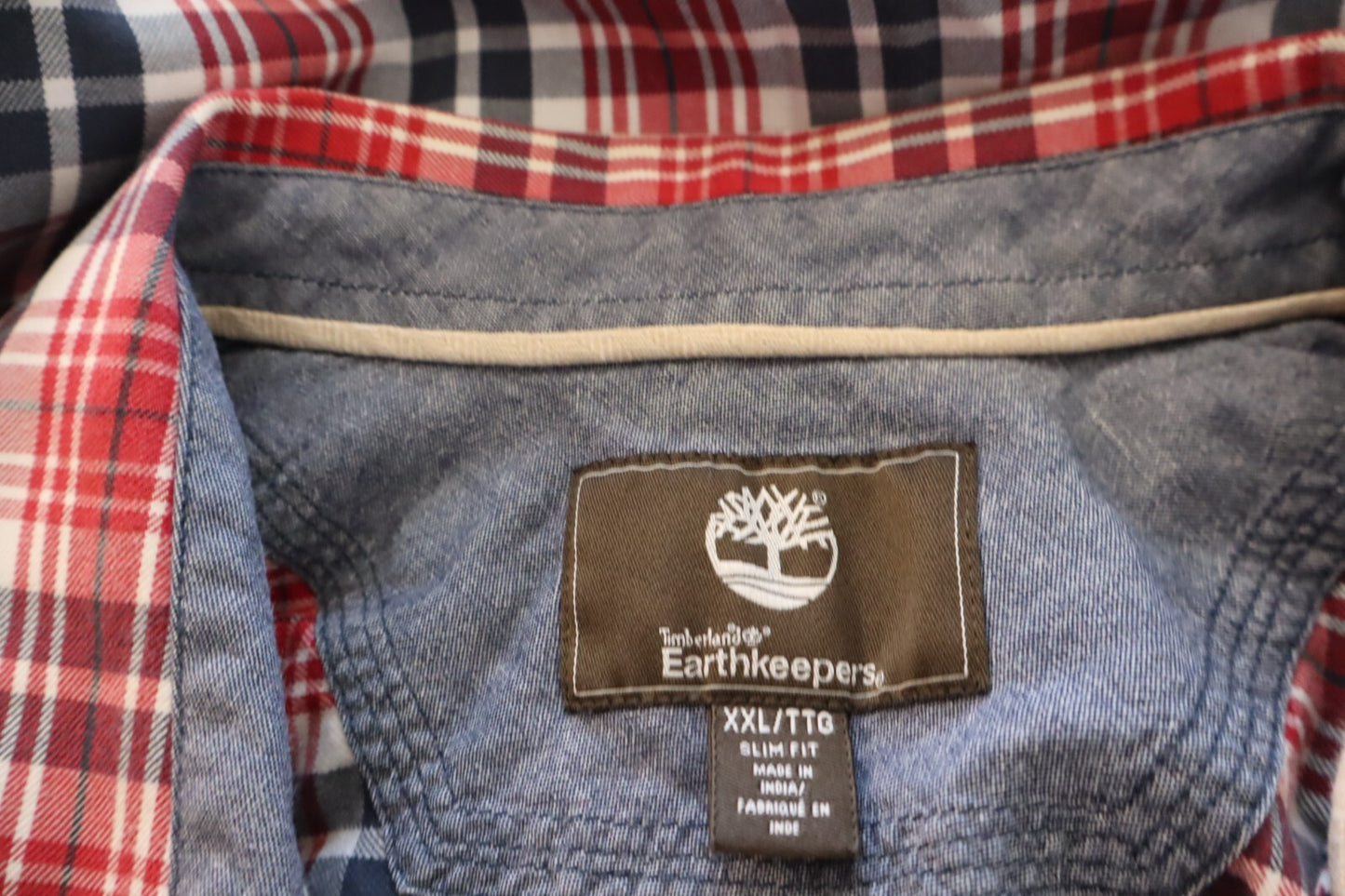 TIMBERLAND CAMICIA UOMO TG. 2XL MAN CASUAL VINTAGE SHIRT COTONE COTTON