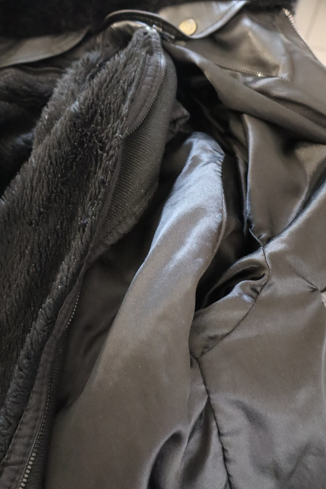 US FORCE GIUBBINO PELLE GIACCA UOMO Tg 56 MAN VINTAGE LEATHER JACKET IMBOTTITO