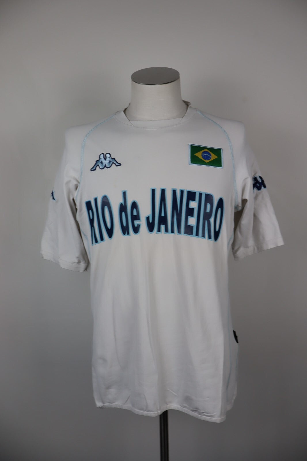 KAPPA RIO DE JANERO MAGLIA CALCIO Tg XL UOMO MAN T-SHIRT SOCCER SPORT JERSEY