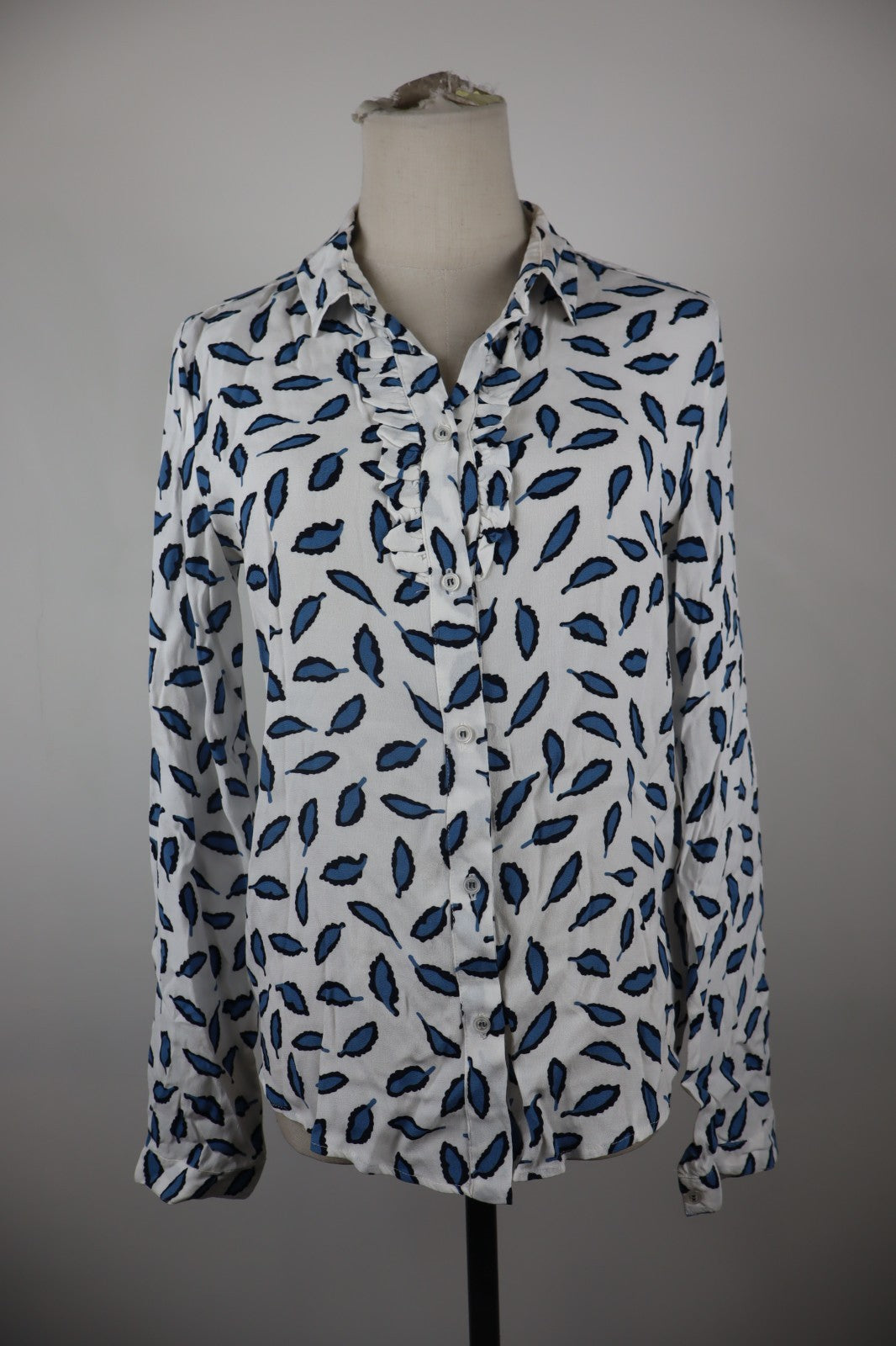 EMME MARELLA CAMICIA MANICHE LUNGHE DONNA TG. 42 WOMAN SHIRT CASUAL VINTAGE LOGO