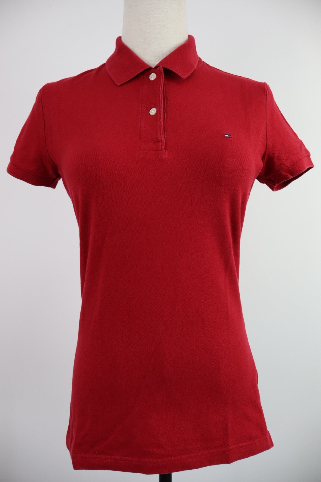 TOMMY HILFIGER POLO MAGLIA DONNA COTONE TG. S WOMAN SHIRT CASUAL VINTAGE