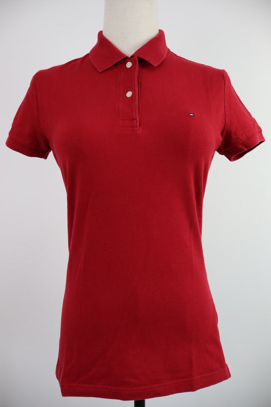 TOMMY HILFIGER POLO MAGLIA DONNA COTONE TG. S WOMAN SHIRT CASUAL VINTAGE