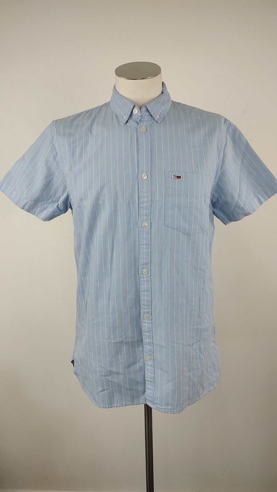 TOMMY JEANS CAMICIA UOMO COTONE TG. L MAN CASUAL VINTAGE COTTON SHIRT