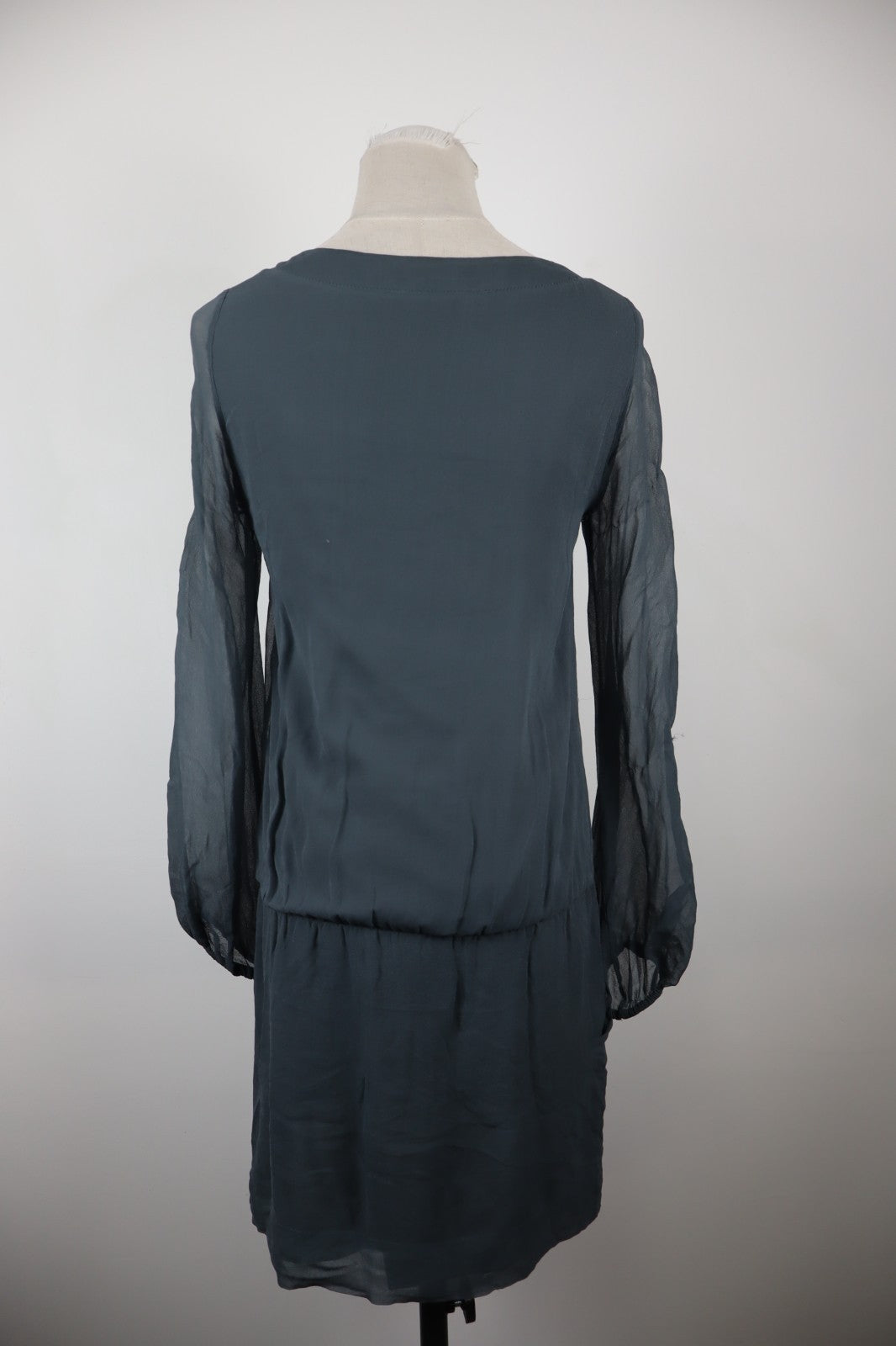 GAUDI' VESTITO ABITO MANICHE LUNGHE DONNA TG. 4O WOMAN CASUAL VINTAGE DRESS LOGO