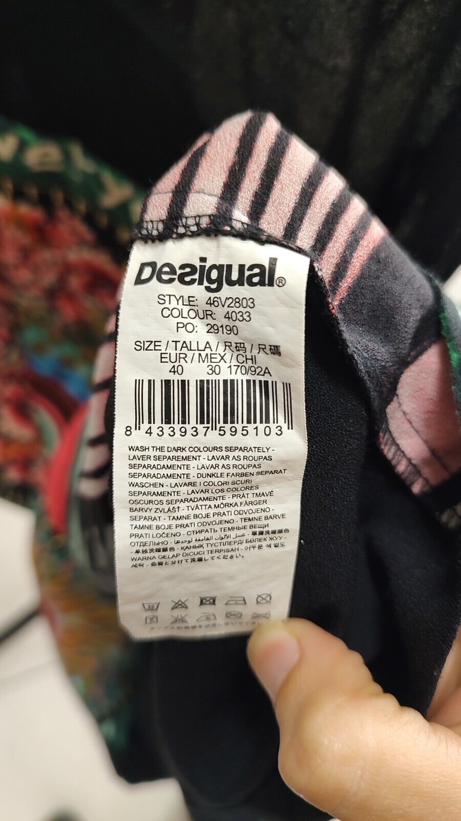 DESIGUAL VESTITO CAMICIA DONNA TG. 40 WOMAN CASUAL VINTAGE DRESS