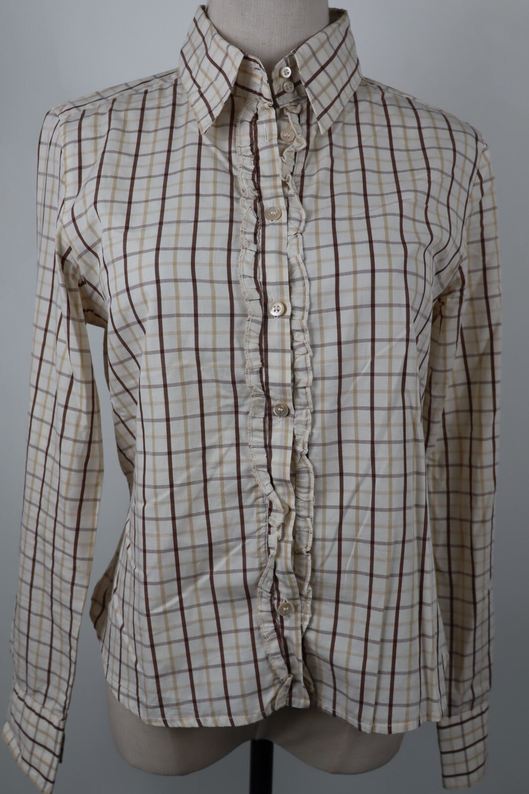 HENRY COTTON'S CAMICIA DONNA TG. 44 WOMAN CASUAL VINTAGE SHIRT COTONE COTTON