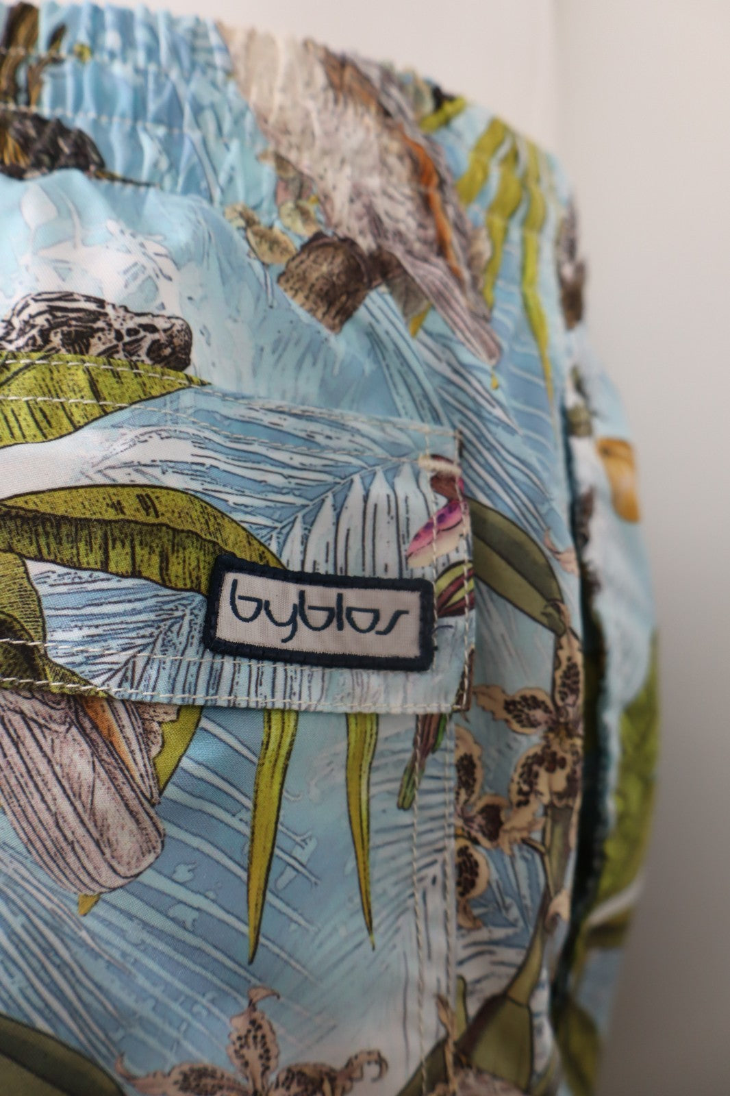 BYBLOS COSTUME PANTALONCINO MARE UOMO TG 48 MEN SWIMSUIT VINTAGE CASUAL