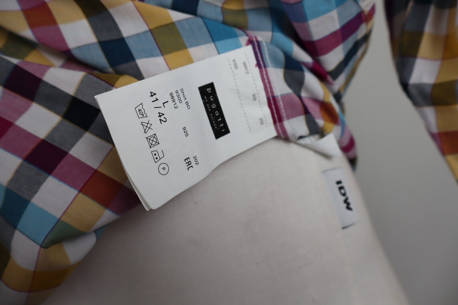 BUGATTI CAMICIA UOMO COTONE TG. L 41 42 MAN CASUAL VINTAGE COTTON SHIRT