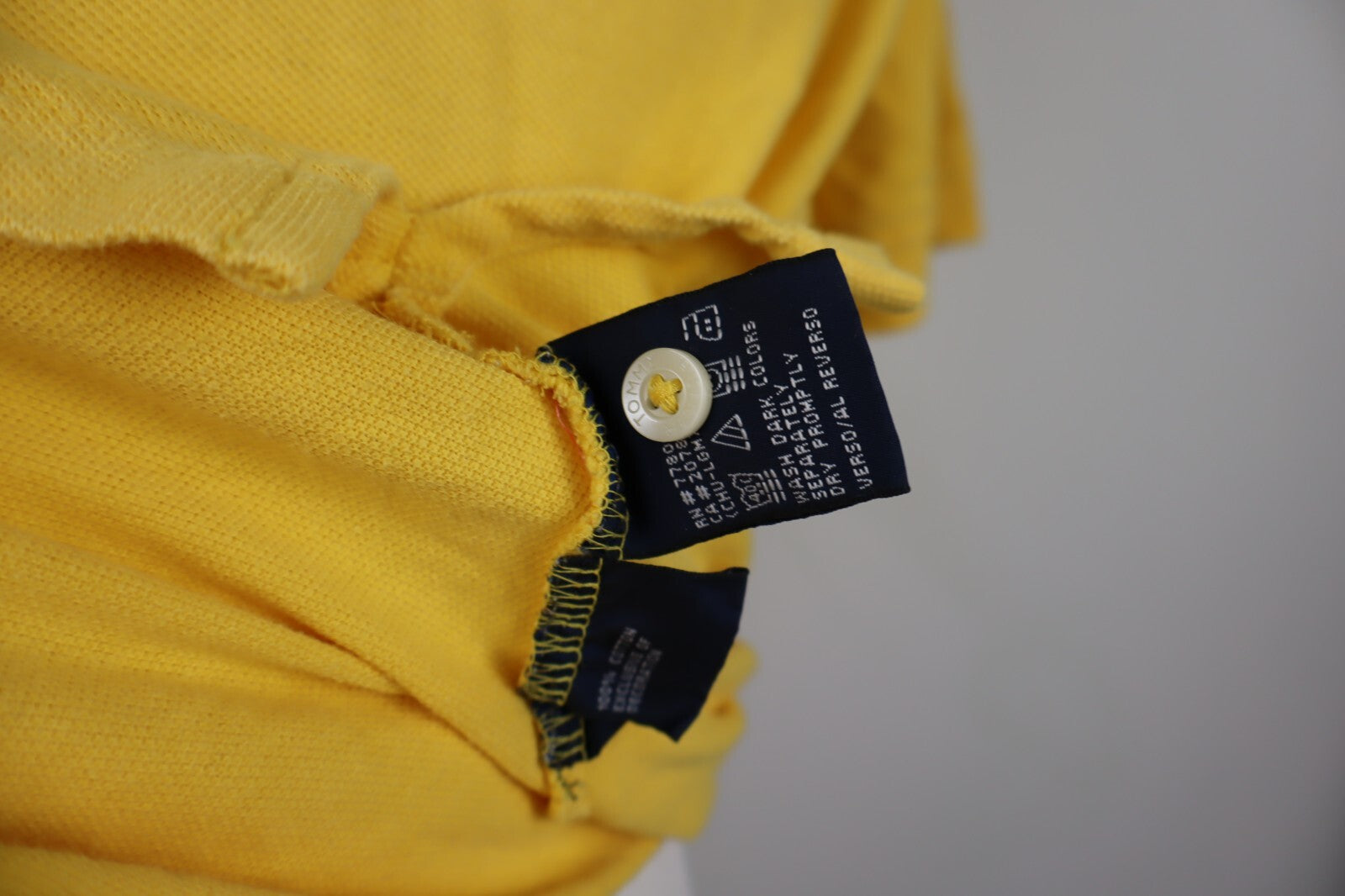 TOMMY HILFIGER POLO MAGLIA UOMO TG M MAN T-SHIRT CASUAL VINTAGE COTONE