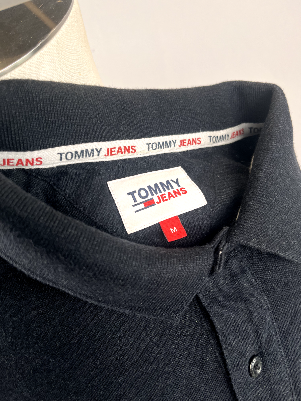 TOMMY HILFIGER  POLO UOMO MAN COTONE TG. M SHIRT CASUAL VINTAGE COTONE