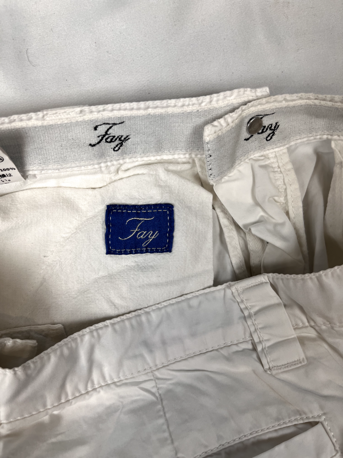 FAY PANTALONCINO UOMO TG. 14 YEARS 168CM MAN VINTAGE CASUAL PANTS COTONE