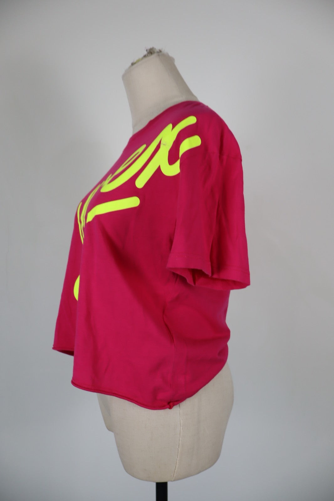 PYREX MAGLIA DONNA TG S WOMAN CASUAL VINTAGE T-SHIRT COTONE COTTON BIG LOGO