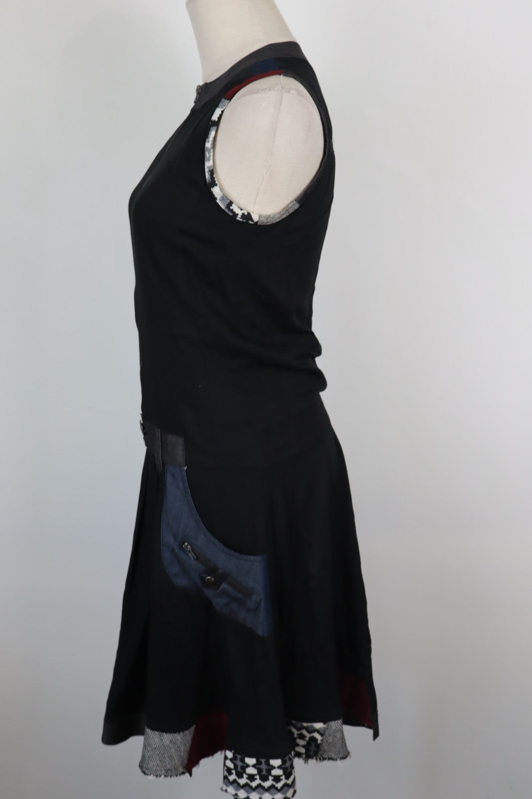 DESIGUAL VESTITO  DONNA TG 36 WOMAN CASUAL VINTAGE DRESS ABITO VISCOSA