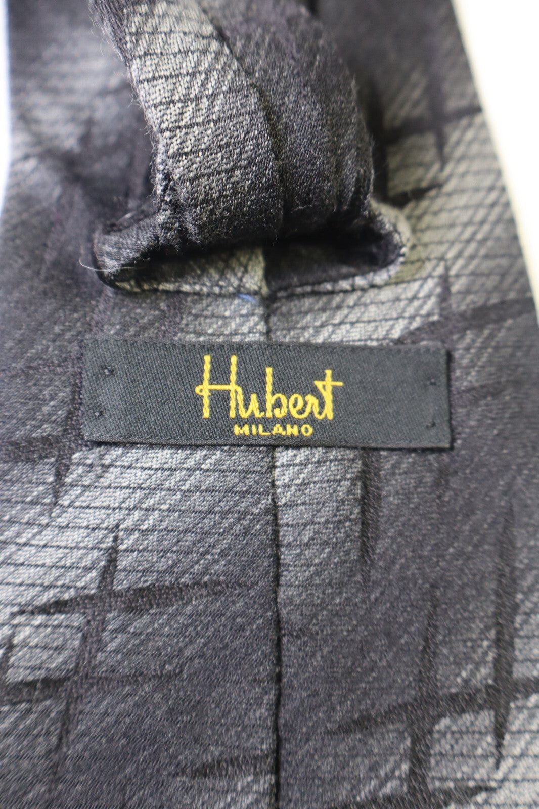HUBERT MILANO LANA  SILK TIE SETA CRAVATTA NECKTIE MADE IN ITALY CLASSIC